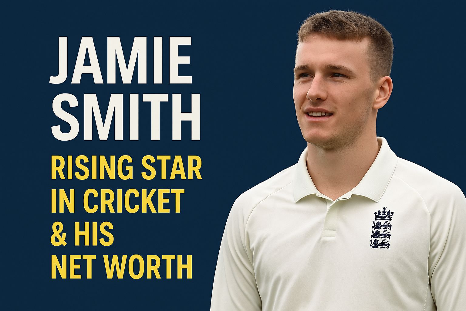 Jamie Smith Biography  – Rising Star in Cricket & His Net Worth